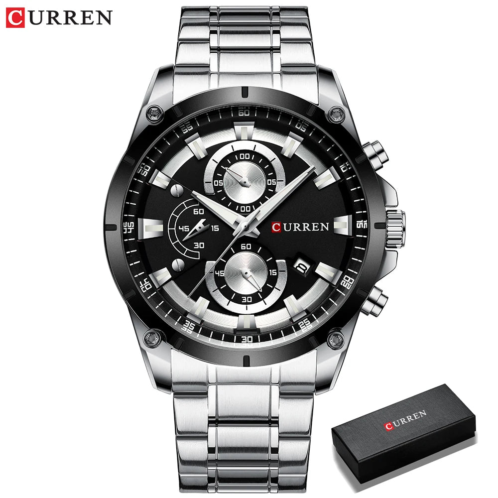 Watches Men'S Luxury Top Brand Quartz Wristwatch Fashion Sport and Causal Business Watch Male Clock Reloj Hombres