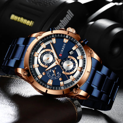 Watches Men'S Luxury Top Brand  Quartz Wristwatch Fashion Sport and Causal Business Watch Male Clock Reloj Hombres