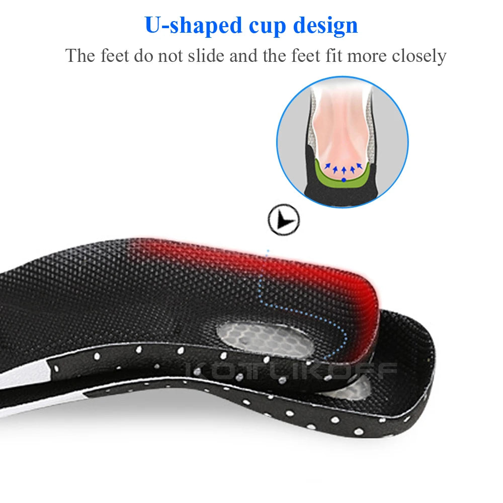 Silicone Gel Insoles Foot Care for Plantar Fasciitis Heel Spur Running Sport Shoes Insoles Shock Absorption Pads Men Women