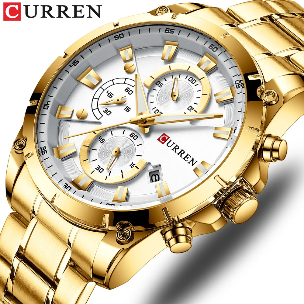 Watches Men'S Luxury Top Brand  Quartz Wristwatch Fashion Sport and Causal Business Watch Male Clock Reloj Hombres