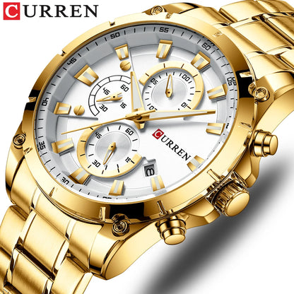 Watches Men'S Luxury Top Brand  Quartz Wristwatch Fashion Sport and Causal Business Watch Male Clock Reloj Hombres