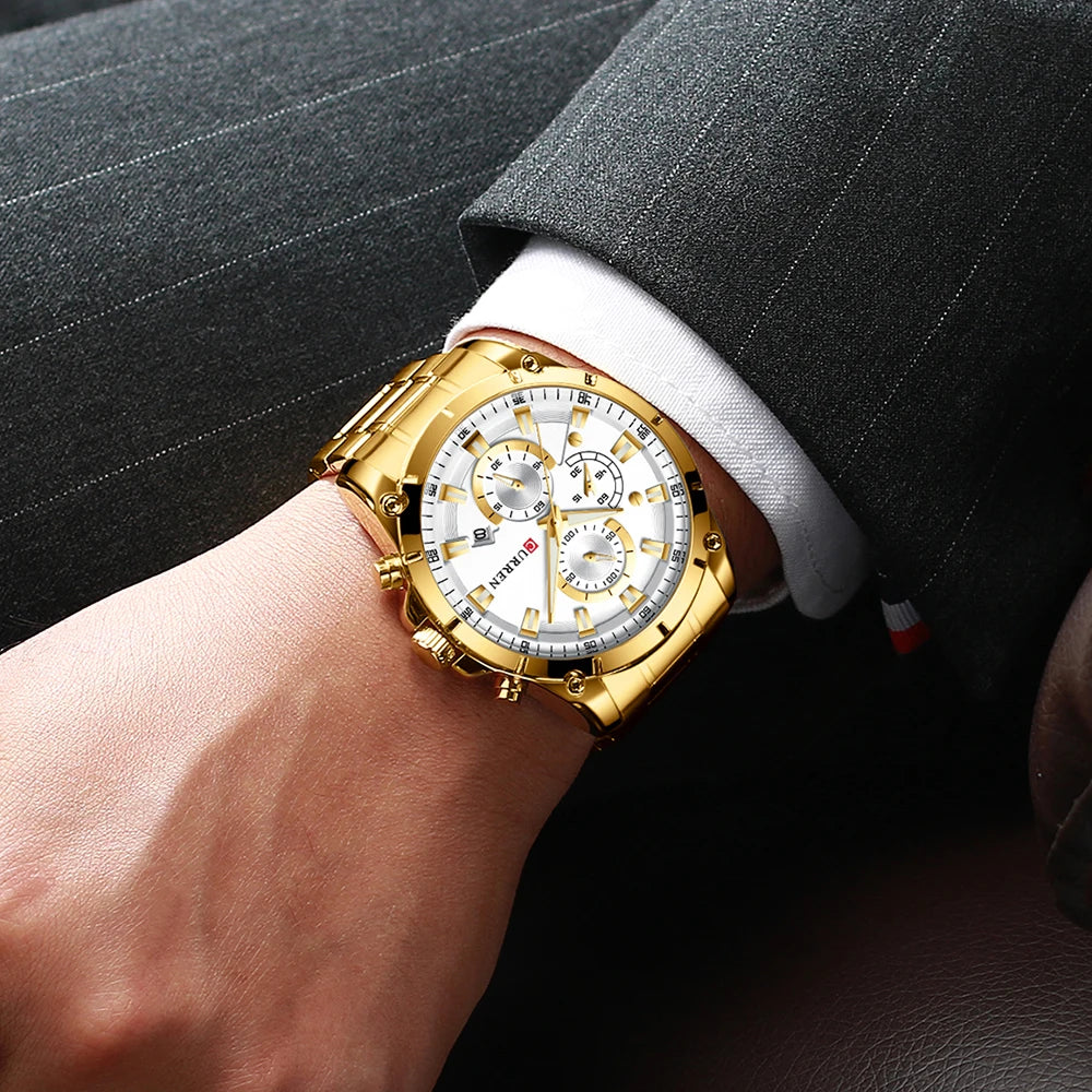 Watches Men'S Luxury Top Brand  Quartz Wristwatch Fashion Sport and Causal Business Watch Male Clock Reloj Hombres