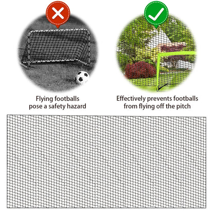 Soccer Practice Sports Netting Ball Sports Barrier Net Sports Netting Barrier Soccer Protection Net for Backyard Soccer Training