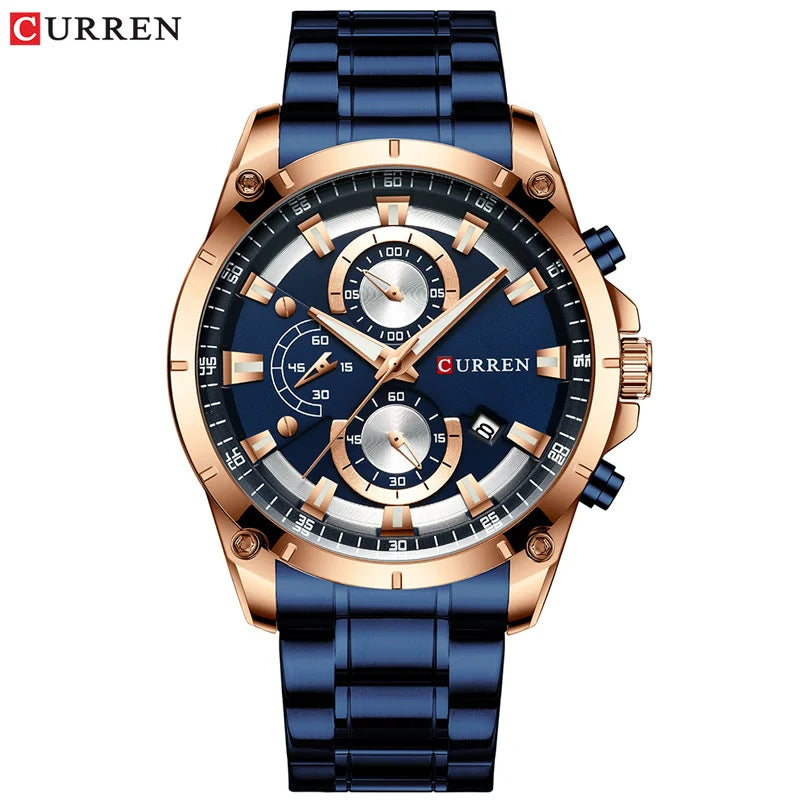 Watches Men'S Luxury Top Brand  Quartz Wristwatch Fashion Sport and Causal Business Watch Male Clock Reloj Hombres
