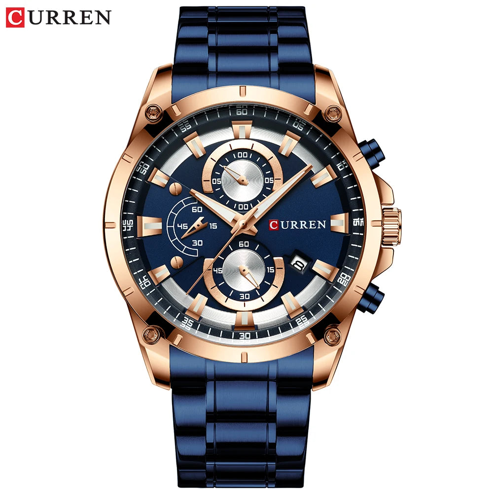 Watches Men'S Luxury Top Brand  Quartz Wristwatch Fashion Sport and Causal Business Watch Male Clock Reloj Hombres