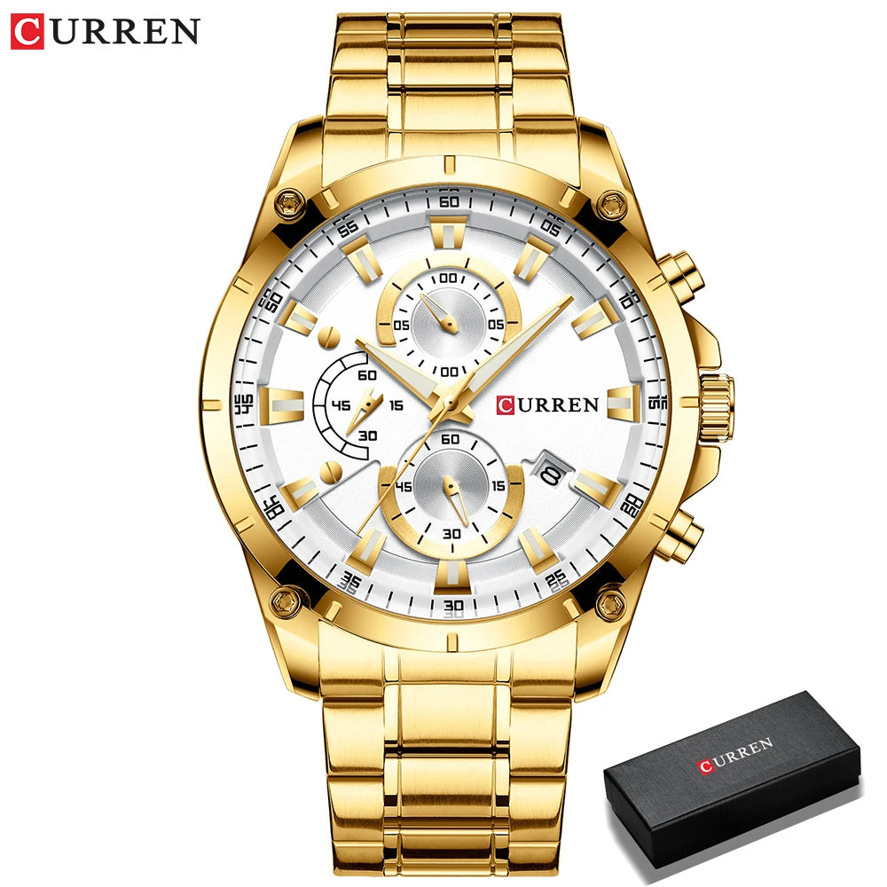 Watches Men'S Luxury Top Brand  Quartz Wristwatch Fashion Sport and Causal Business Watch Male Clock Reloj Hombres