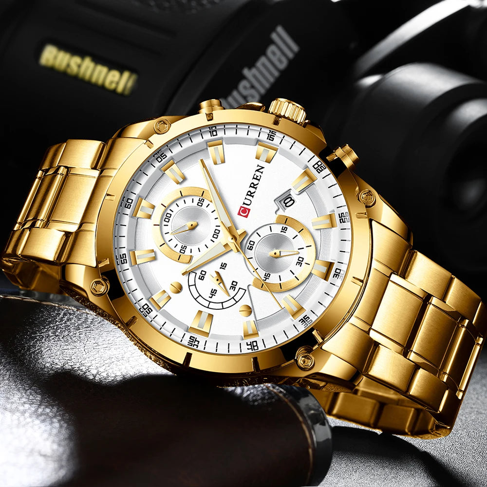 Watches Men'S Luxury Top Brand  Quartz Wristwatch Fashion Sport and Causal Business Watch Male Clock Reloj Hombres