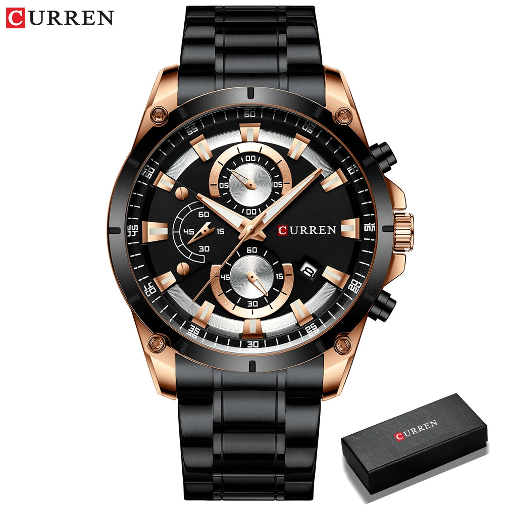 Watches Men'S Luxury Top Brand  Quartz Wristwatch Fashion Sport and Causal Business Watch Male Clock Reloj Hombres