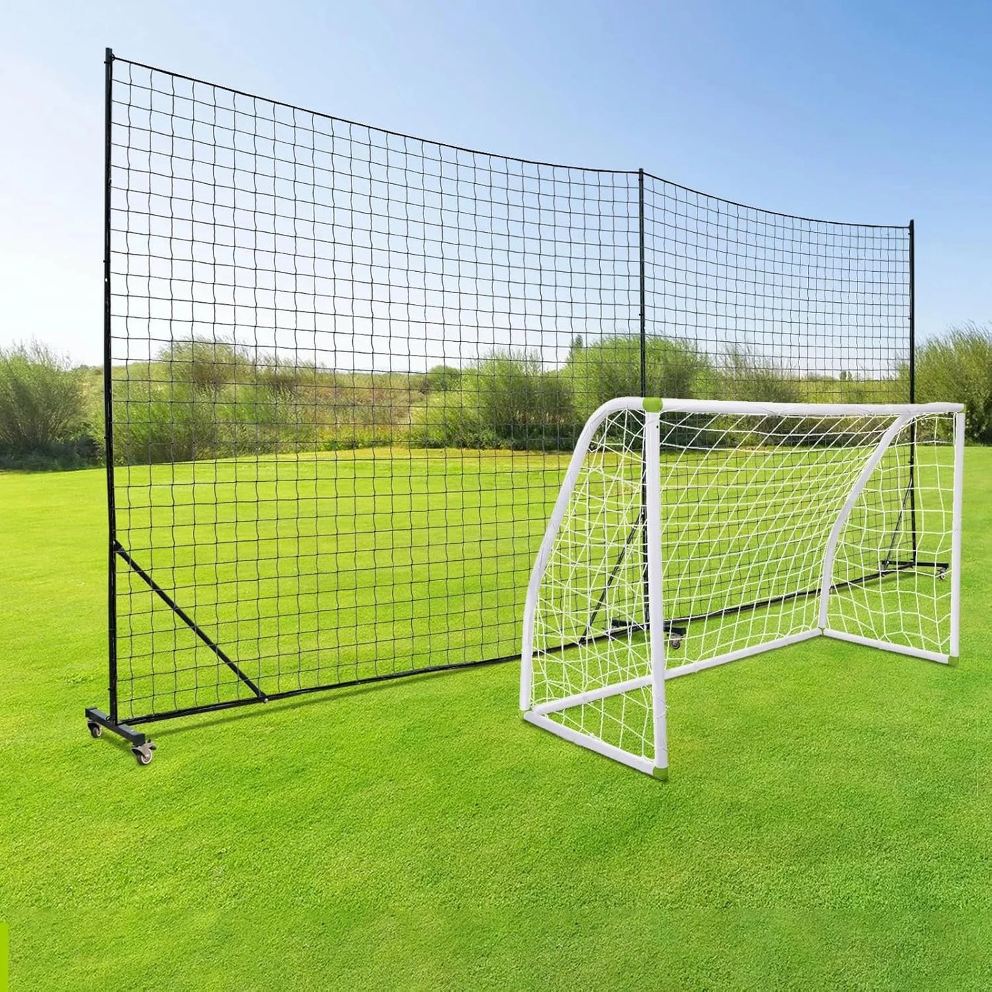 Soccer Practice Sports Netting Ball Sports Barrier Net Sports Netting Barrier Soccer Protection Net for Backyard Soccer Training