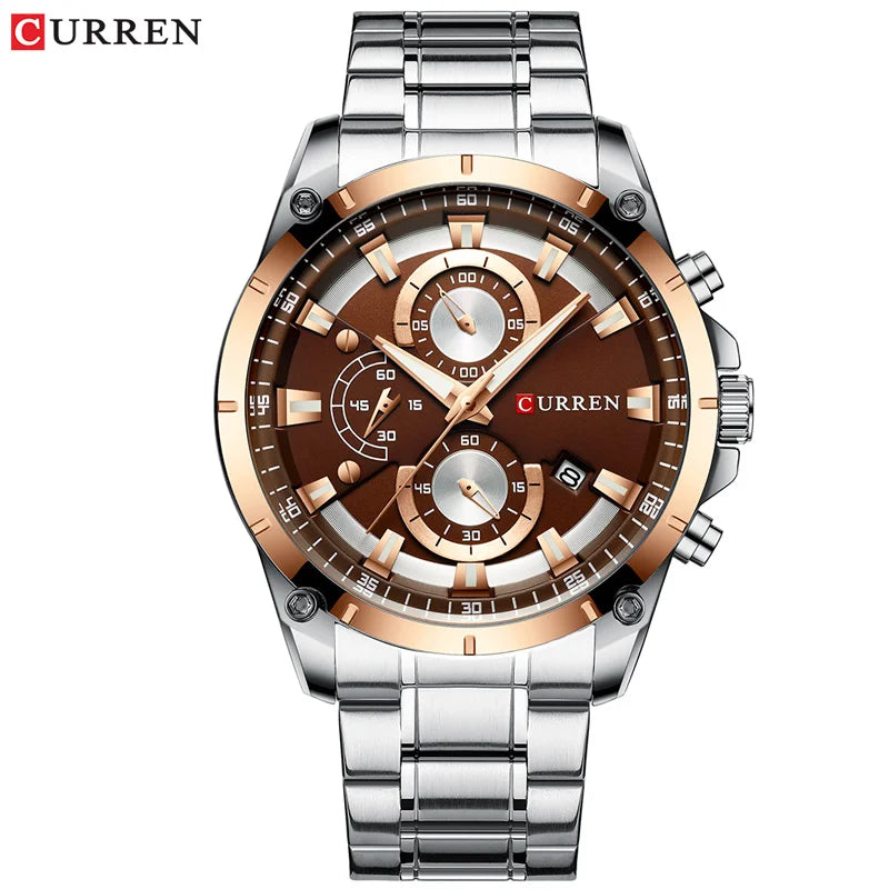 Watches Men'S Luxury Top Brand  Quartz Wristwatch Fashion Sport and Causal Business Watch Male Clock Reloj Hombres