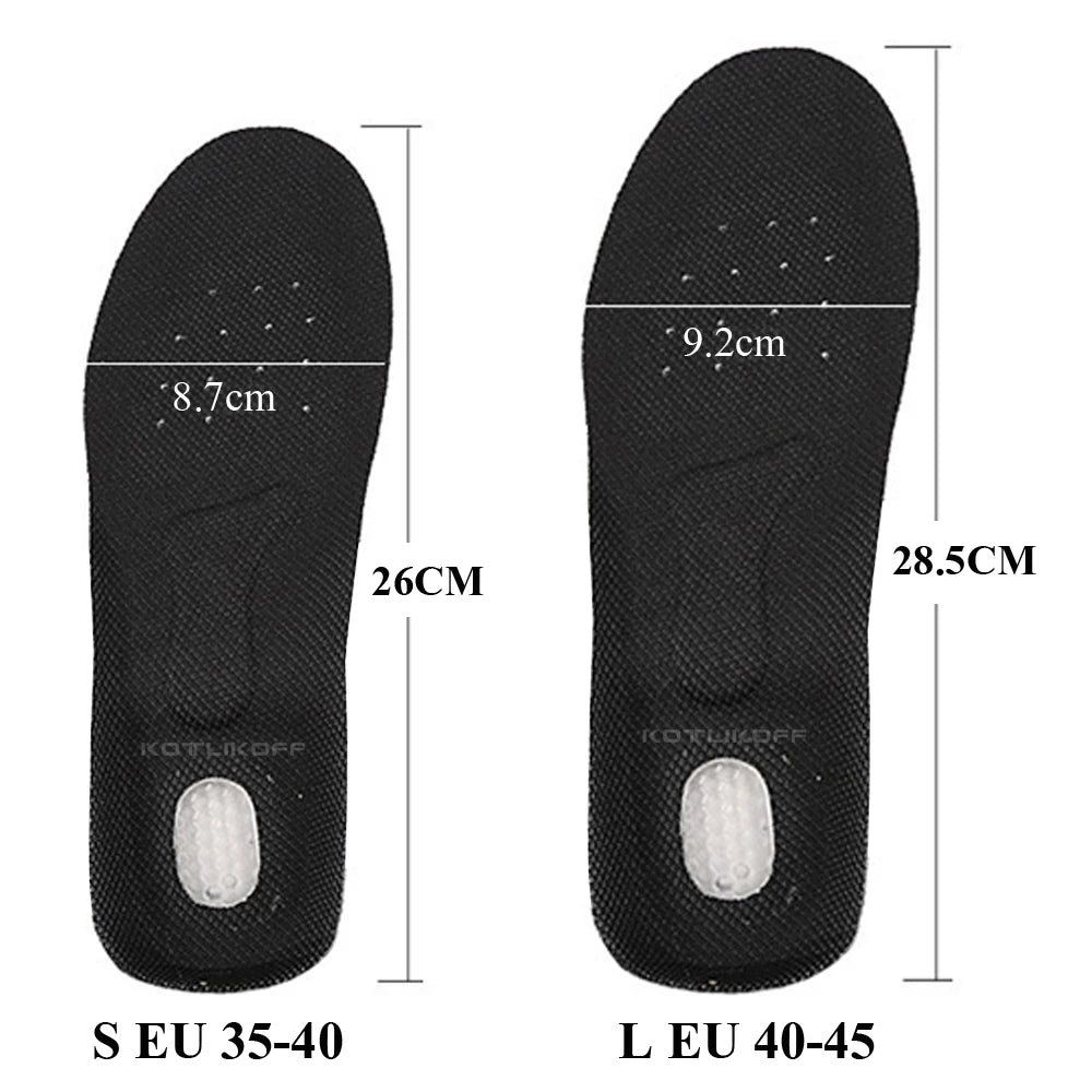 Silicone Gel Insoles Foot Care for Plantar Fasciitis Heel Spur Running Sport Shoes Insoles Shock Absorption Pads Men Women