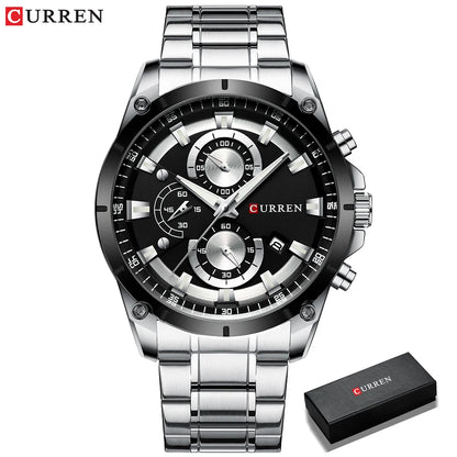 Watches Men'S Luxury Top Brand  Quartz Wristwatch Fashion Sport and Causal Business Watch Male Clock Reloj Hombres